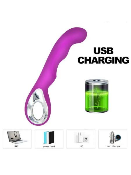 G-SPOT RECHARGEABLE VIBRATOR WATERPROOF - PURPLE