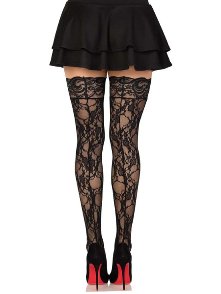 BREE FLORAL LACE THIGH HIGHS