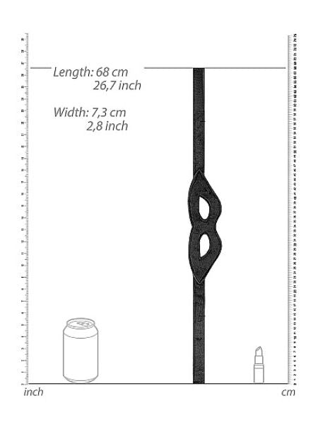 VELVET & VELCRO EYE MASK ADJUSTABLE BLACK