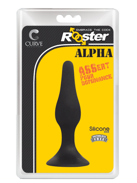 ROOSTER ALPHA BUTT PLUG - BLACK
