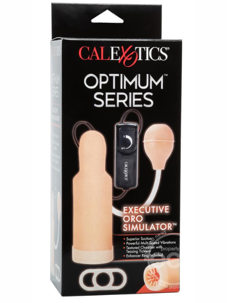 SIMULATOR VIBRATING MASTURBATOR AND PUMP- VANILLA