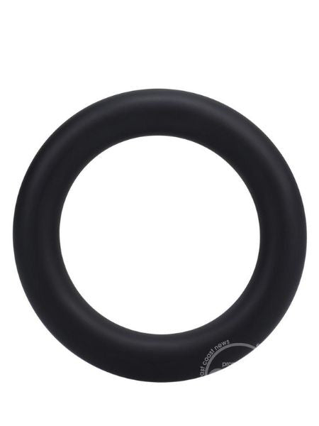 ROCK SOLID THE SILICONE GASKET COCK RING - LARGE - BLACK