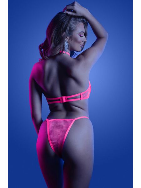 GLOW IN THE DARK - PEEKABOO CUP BRA & PANTY