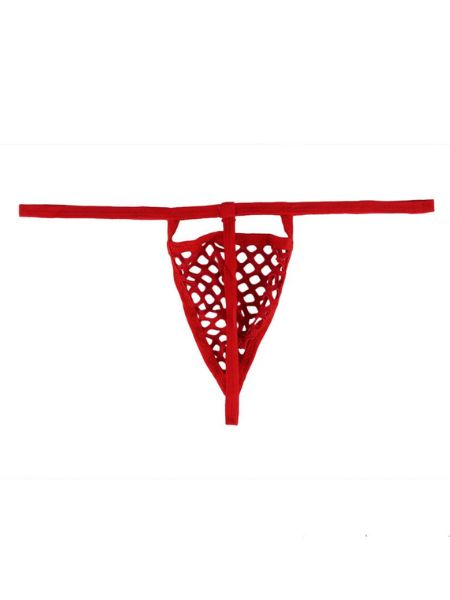 HOLLOW OUT PANTY FOR MEN - RED