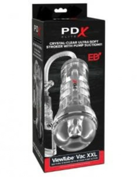 TUBE VAC XXL PUMP SEE-THRU EZ GRIP STROKER - CLEAR