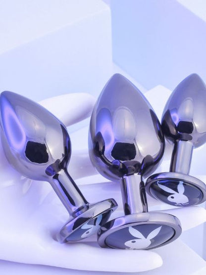 PLAYBOY PLEASURE 3 WAY METAL ANAL TRAINER KIT ( 3 PIECE )