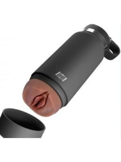 PDX PLUS FUCK FLASK PRIVATE PLEASER DISCREET STROKER BLUE BOTTLE BROWN