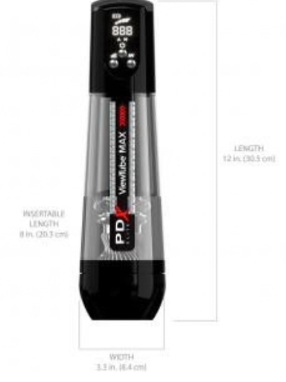 MAX VIEW RECHARGEABLE STROKER - BLACK