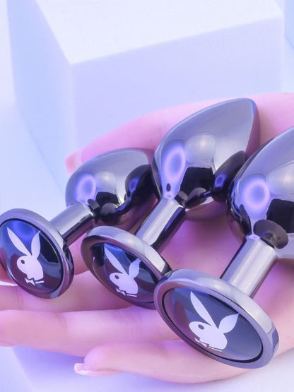 PLAYBOY PLEASURE 3 WAY METAL ANAL TRAINER KIT ( 3 PIECE )