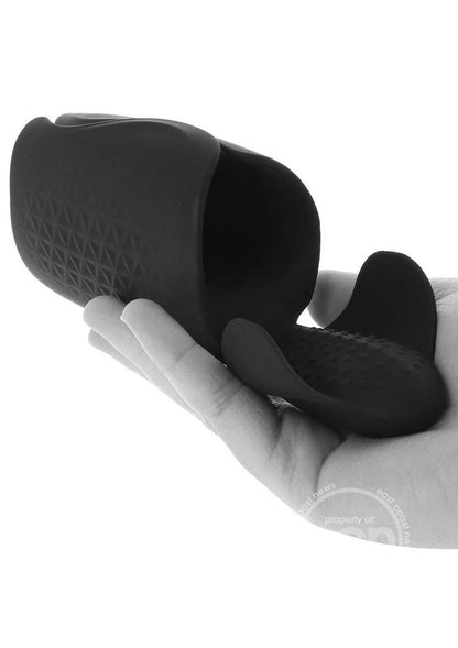 ULTIMATE RECHARGEABLE SILICONE MASTURBATOR - BLACK