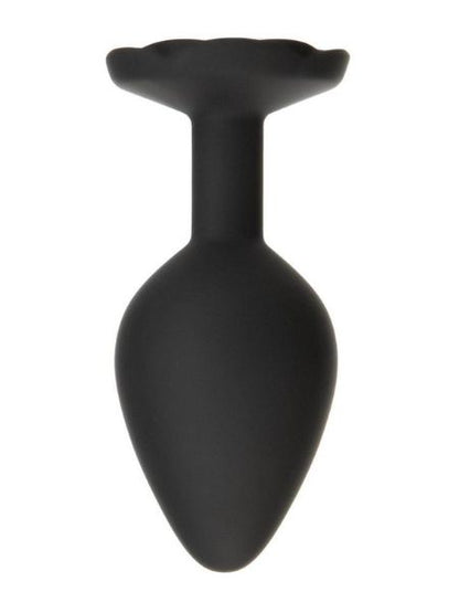 ROSE ANAL BUTT PLUG - BLACK