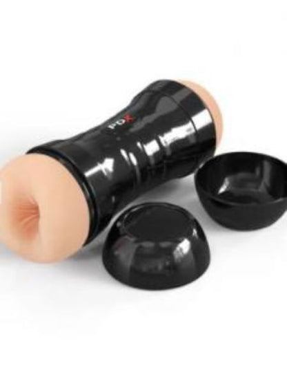 FLIP-A- PUSSY OVER DUAL END STROKER - VANILLA