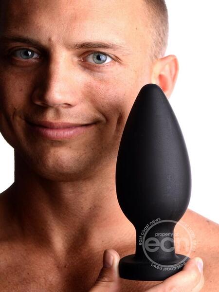 MASTER SERIES COLOSSUS XXL SILICONE ANAL PLUG - BLACK