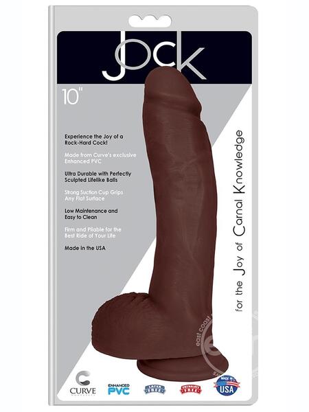 JOCK REALISTIC DILDO WITH BALLS 10 INCH