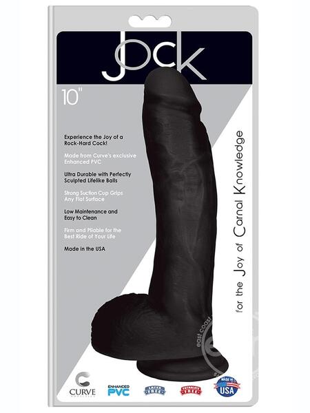 JOCK REALISTIC DILDO WITH BALLS 10 INCH