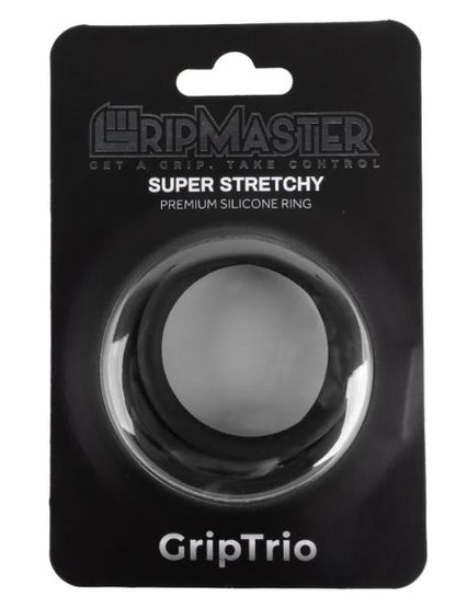 GRIPMASTER SUPER STRETCHY "GRIP TRIO" COCK RINGS ( 3 PACK )