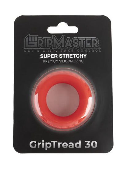 GRIPMASTER SUPER STRETCHY "GRIP TREAD" COCK RING - 30 MM