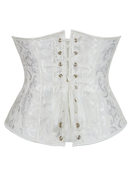 UNDERBUST CORSET WITH 14 PLASTIC BONES & PANTIES