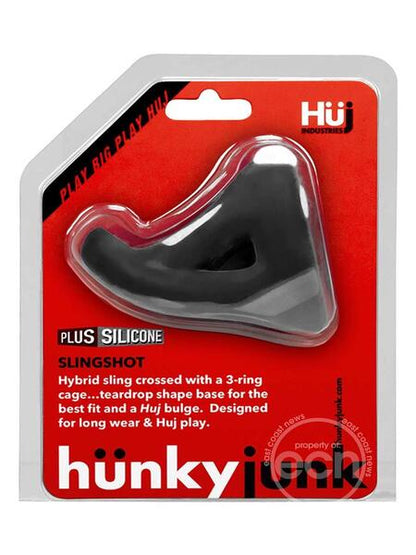 HUNKYJUNK SLINGSHOT SILICONE 3 RING COCK RING