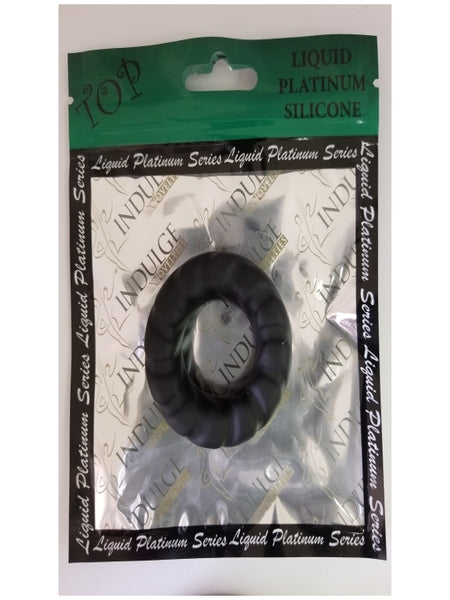 LIQUID PLATINUM SILICONE COCKRING - ORARING - BLACK