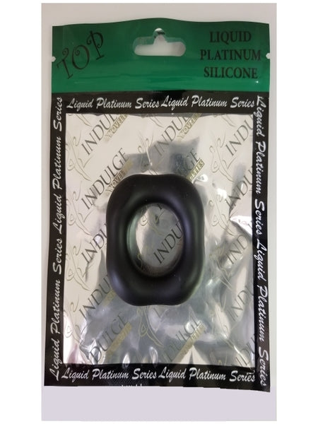 LIQUID PLATINUM SILICONE COCKRING - RIDGEPORT- BLACK