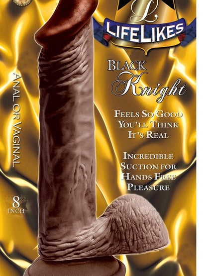 DILDO WITH BALL 8 INCH - KNIGHT