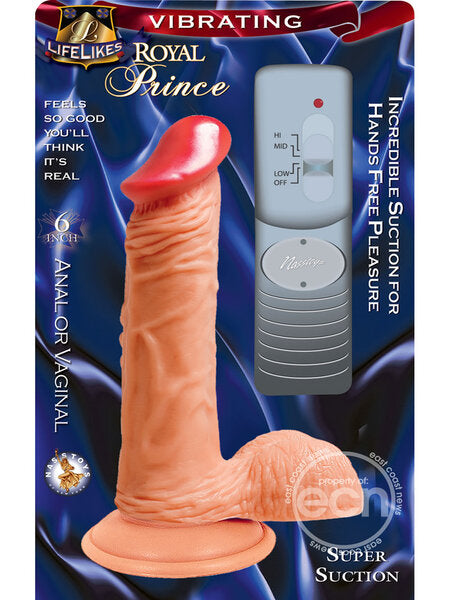 6 INCH LIFELIKES-VIBRATING - PRINCE