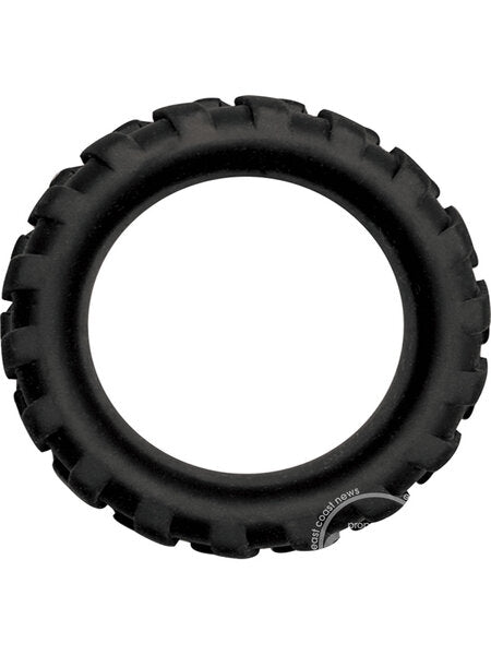 MACK TUFF X-LARGE TIRE SILICONE COCK RING  - BLACK