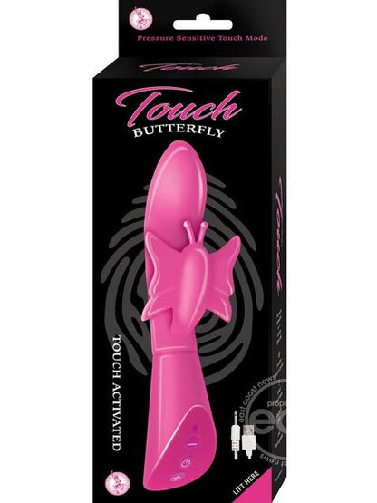 TOUCH BUTTERFLY SILICONE RECHARGEABLE RABBIT VIBRATOR