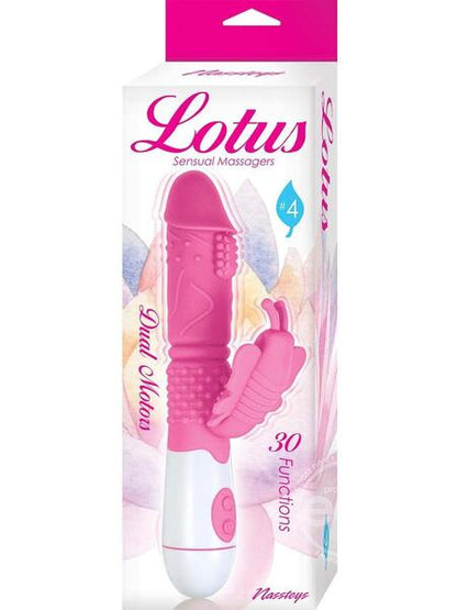 LOTUS SENSUAL MASSAGER #4 SILICONE RABBIT VIBRATOR