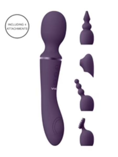 PULSE WAVE & VIBRATING WAND - PURPLE