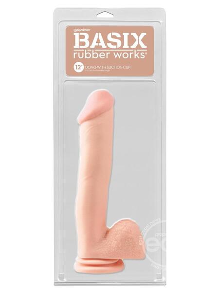 BASIX RUBBER WORKS DONG WITH SUCTION CUP 12IN