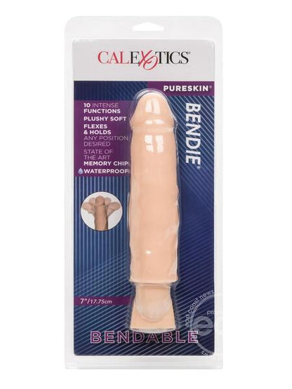 PURE SKIN BENDIE BENDABLE VIBRATOR 7IN - VANILLA