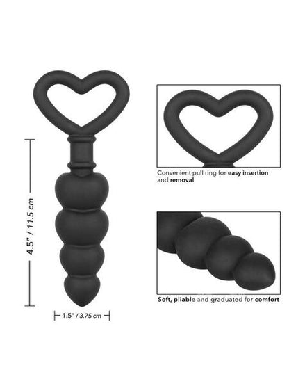 SILICONE LOVE PROBE SILICONE WATERPROOF - BLACK