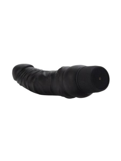 BLACK VELVET REALISTIC VIBRATOR - BLACK