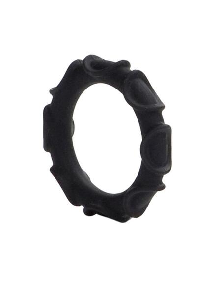 ATLAS SILICONE COCK RING - BLACK