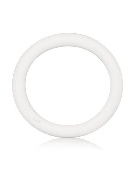 WHITE RUBBER COCK RING - MEDIUM