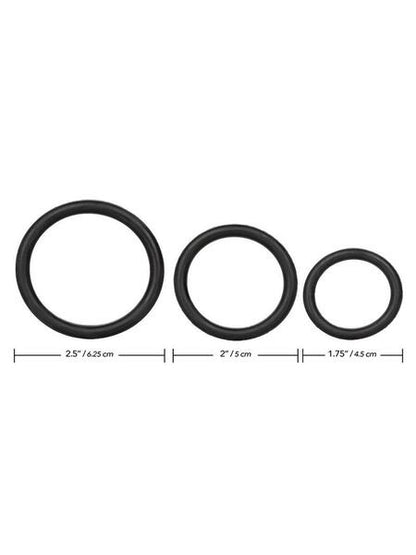 RUBBER COCK RINGS ( 3 PACK )