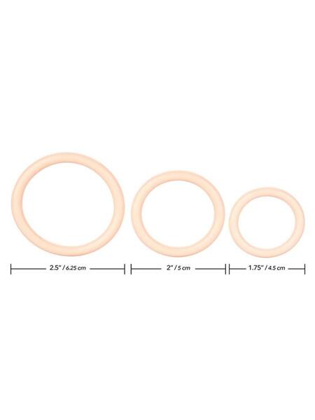 TRI-RINGS COCK RING SET ( 3 PIECE SET )