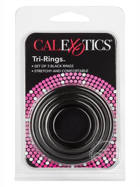 TRI-RINGS COCK RING SET ( 3 PIECE SET )