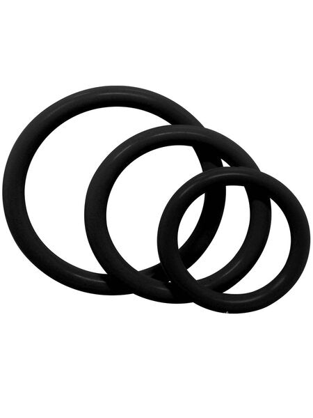 TRI-RINGS COCK RING SET ( 3 PIECE SET )