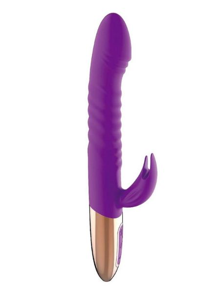 THRUSTING DELIGHT RECHARGEABLE SILICONE RABIT VIBRATOR