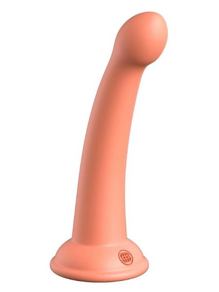 PLATINUM SECRET EXPLORER SILICONE DILDO 6 IN - ORANGE