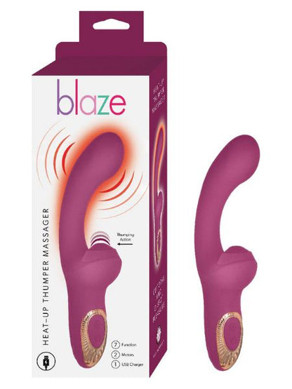 HEAT-UP THUMPER MASSAGER EGGPLANT