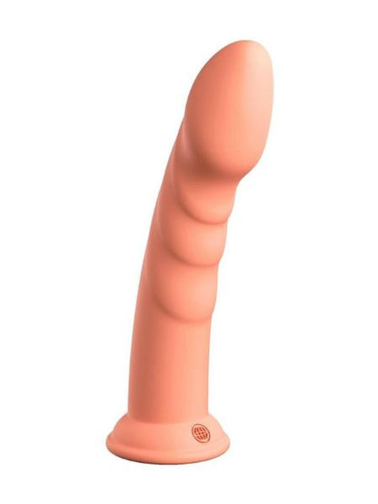 PLATINUM SECRET EXPLORER SILICONE DILDO 8 IN - ORANGE
