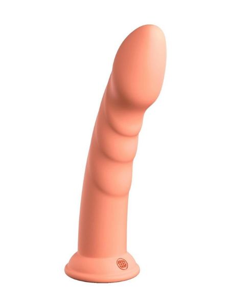 PLATINUM SECRET EXPLORER SILICONE DILDO 8 IN - ORANGE