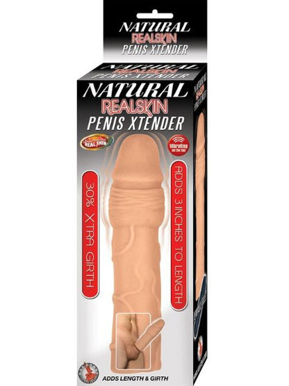 NATURAL REALSKIN  VIBRATING PENIS EXTENDER