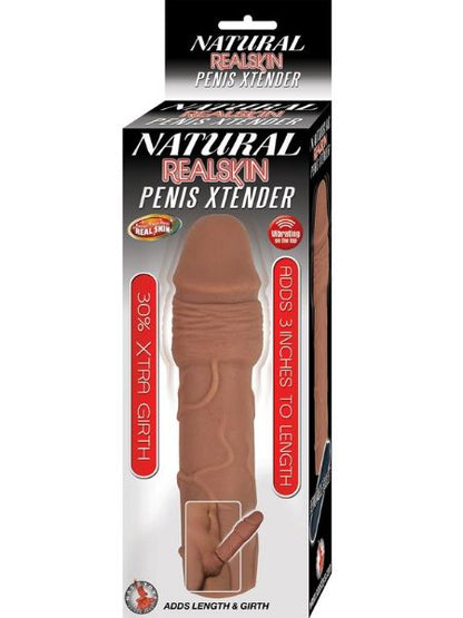 NATURAL REALSKIN  VIBRATING PENIS EXTENDER