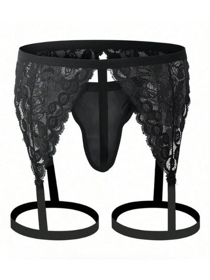 LACE CUT OUT CROTCHLESS UNDERWEAR
