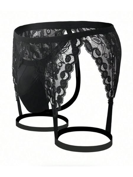 LACE CUT OUT CROTCHLESS UNDERWEAR